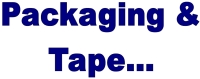 From Oregon, we bring janitorial equipment and cleaning supplies. Our 
						supply includes Shrink Wrap, Wrapping Paper, Corrugated Cardboard Rolls, Twine, Packing List Envelopes, Packing 
						Pellets, Paper Bags, Shipping Tape, Masking Tape, Filament Tape, Poly Tapes, Duct Tape, Label Protection Tape, 
						Paper Sealing Tapes, Specialty Tapes, and Tape Dispensers!